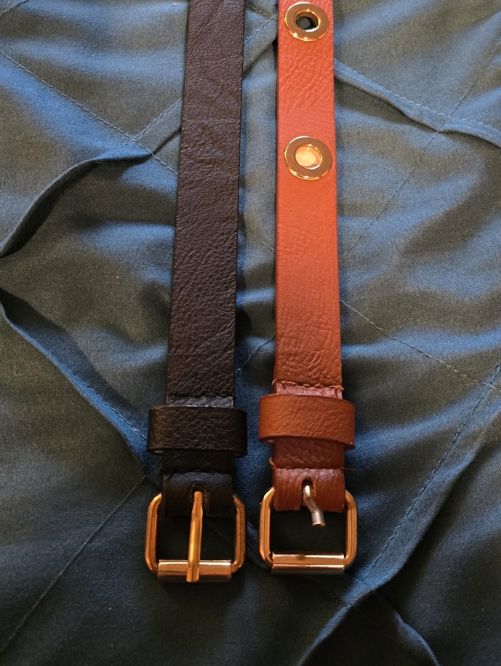 Womens Minicci Belt Bundle | Black Braided & Brown Grommet | L/XL